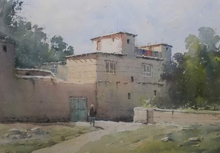 نقاشی آب رنگی